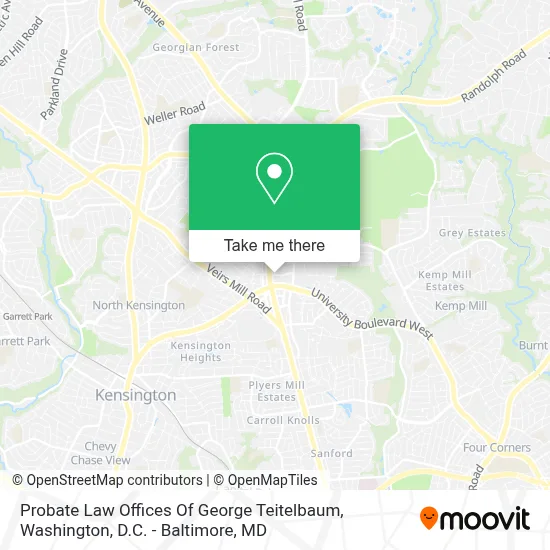 Probate Law Offices Of George Teitelbaum map