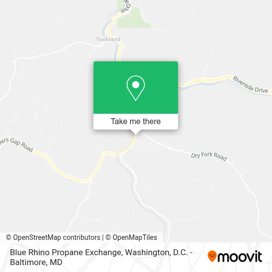 Blue Rhino Propane Exchange map
