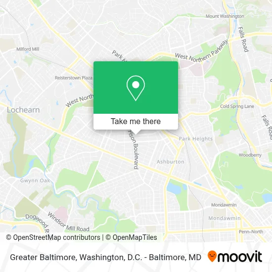 Greater Baltimore map