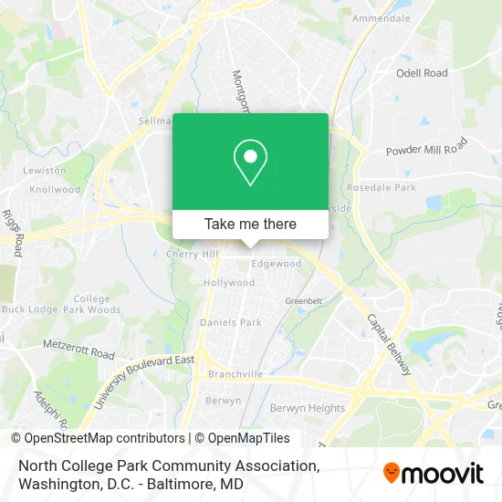 North College Park Community Association map