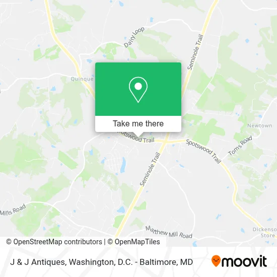 J & J Antiques map