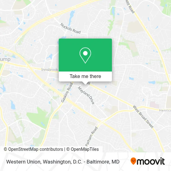 Western Union map
