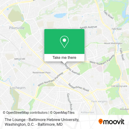 The Lounge - Baltimore Hebrew University map
