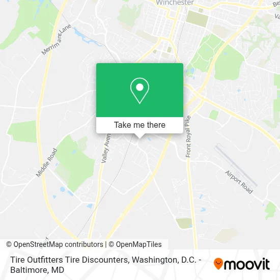 Tire Outfitters Tire Discounters map