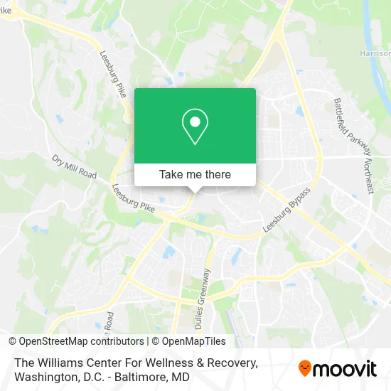 The Williams Center For Wellness & Recovery map