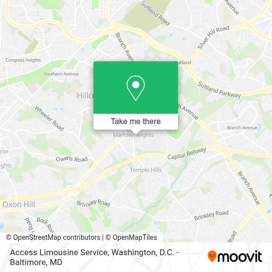 Access Limousine Service map