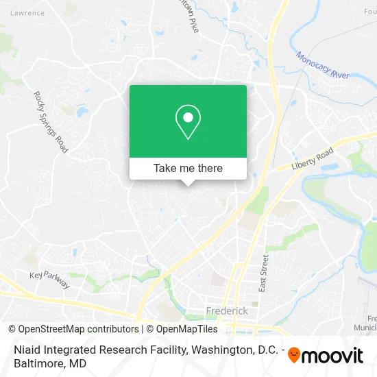 Niaid Integrated Research Facility map
