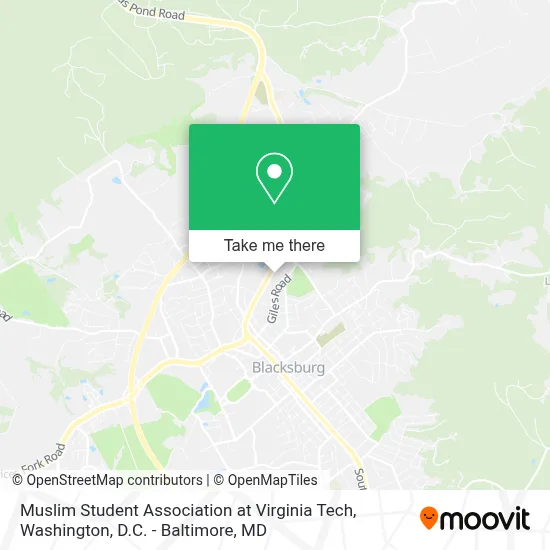 Muslim Student Association at Virginia Tech map