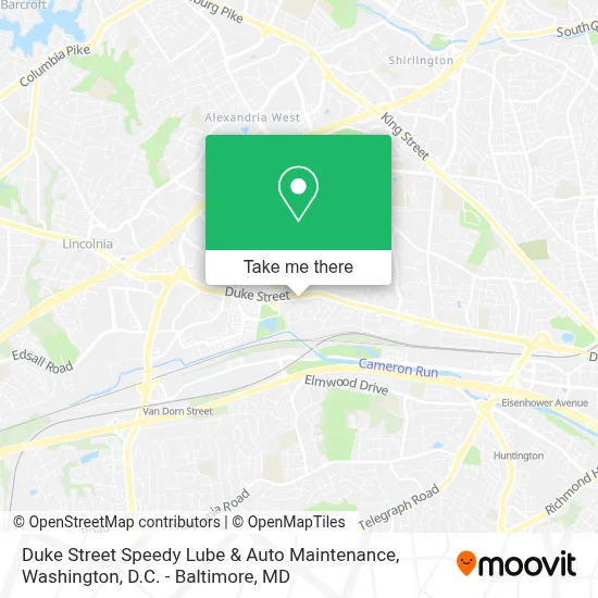 Duke Street Speedy Lube & Auto Maintenance map