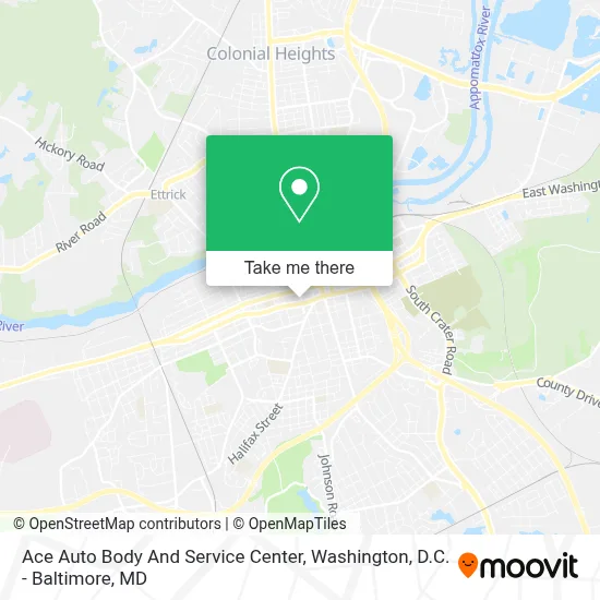 Ace Auto Body And Service Center map