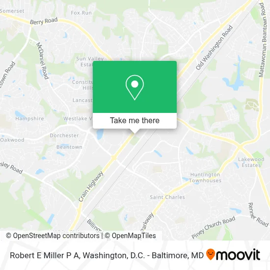Robert E Miller P A map