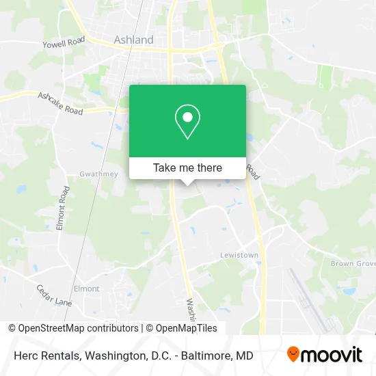 Herc Rentals map