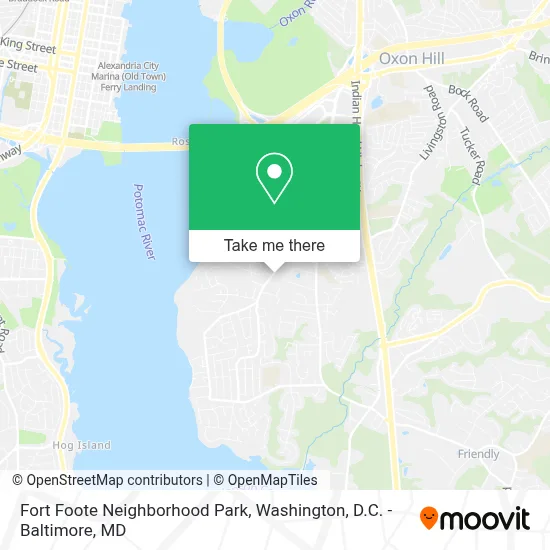 Fort Foote Neighborhood Park map
