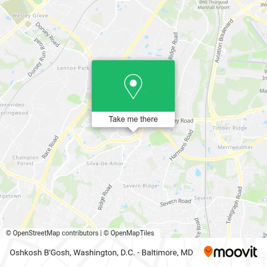 Oshkosh B'Gosh map