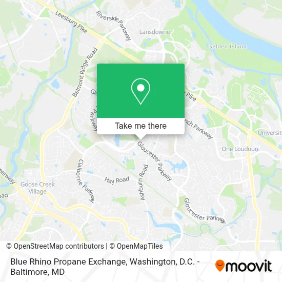 Blue Rhino Propane Exchange map