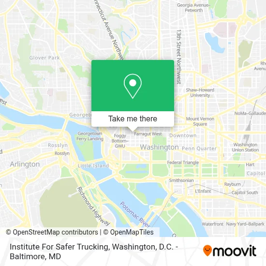 Institute For Safer Trucking map