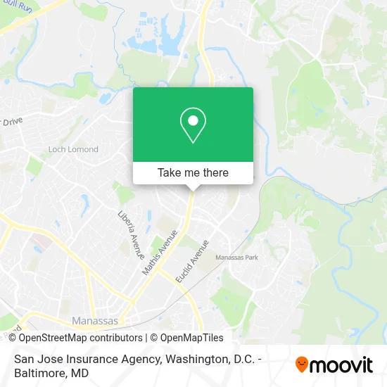 San Jose Insurance Agency map