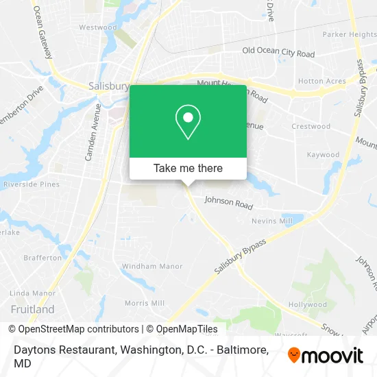 Daytons Restaurant map