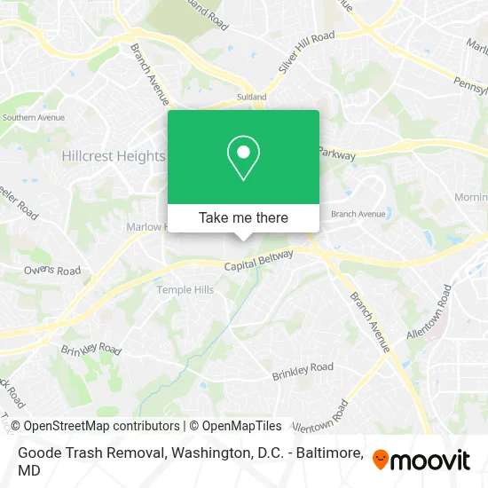 Goode Trash Removal map