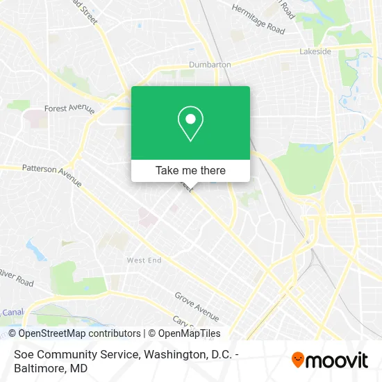 Soe Community Service map