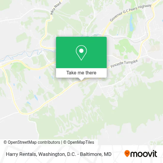 Harry Rentals map