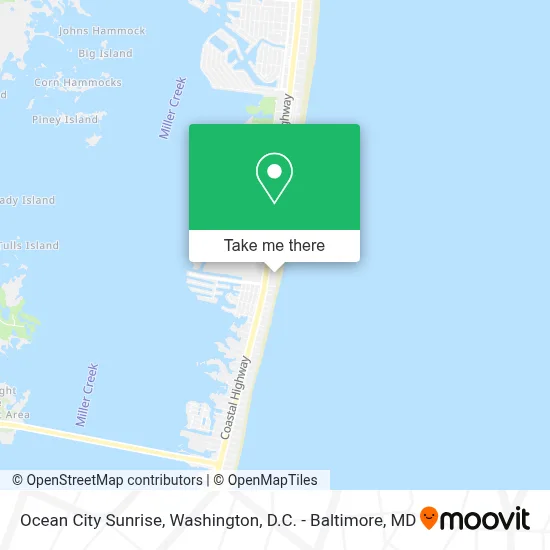 Ocean City Sunrise map
