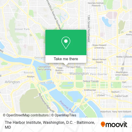 The Harbor Institute map