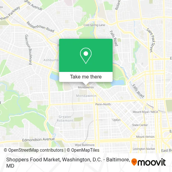 Shoppers Food Market map
