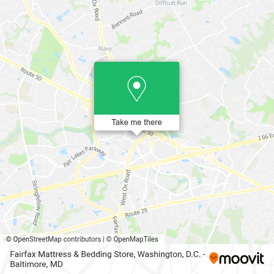 Fairfax Mattress & Bedding Store map