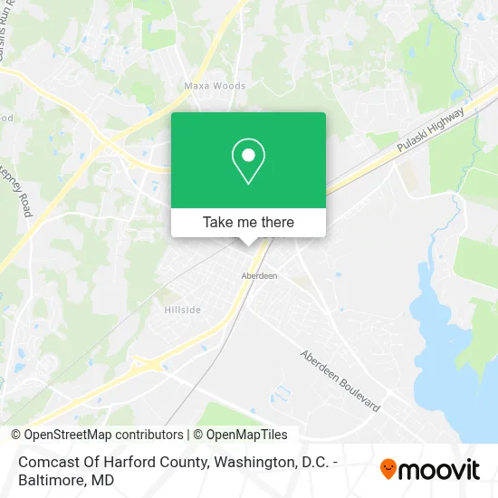 Comcast Of Harford County map