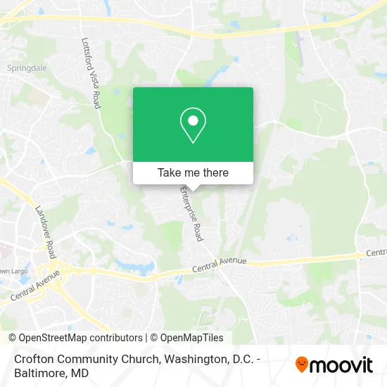 Crofton Community Church map