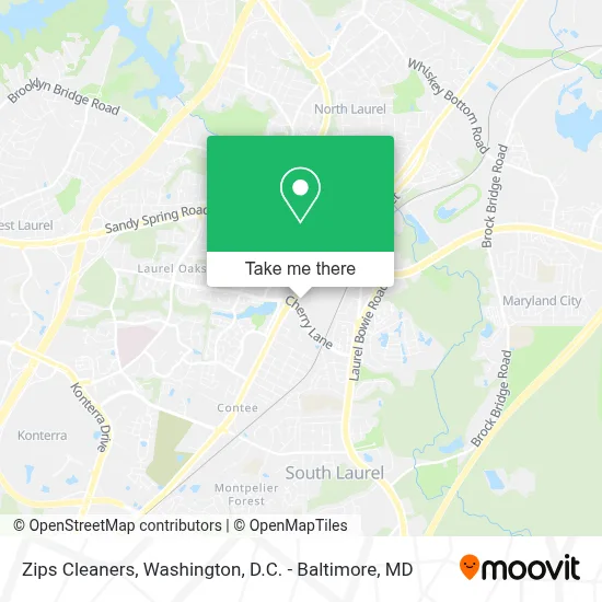 Zips Cleaners map