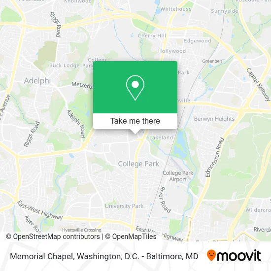 Memorial Chapel map