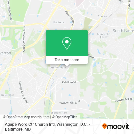 Agape Word Ctr Church Intl map