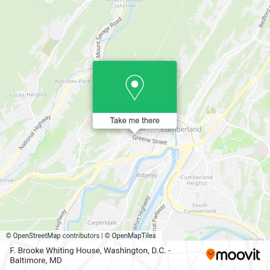 F. Brooke Whiting House map