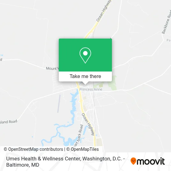 Umes Health & Wellness Center map