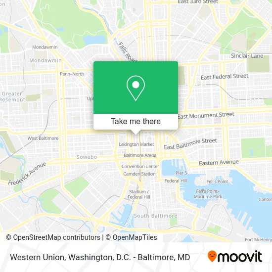 Western Union map