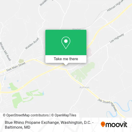 Blue Rhino Propane Exchange map