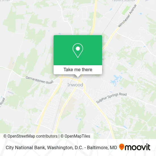 City National Bank map