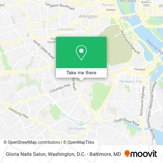 Gloria Nails Salon map
