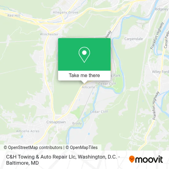 C&H Towing & Auto Repair Llc map