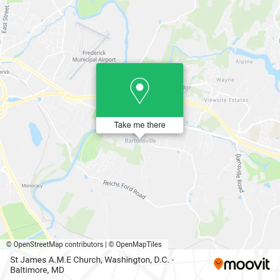 St James A.M.E Church map