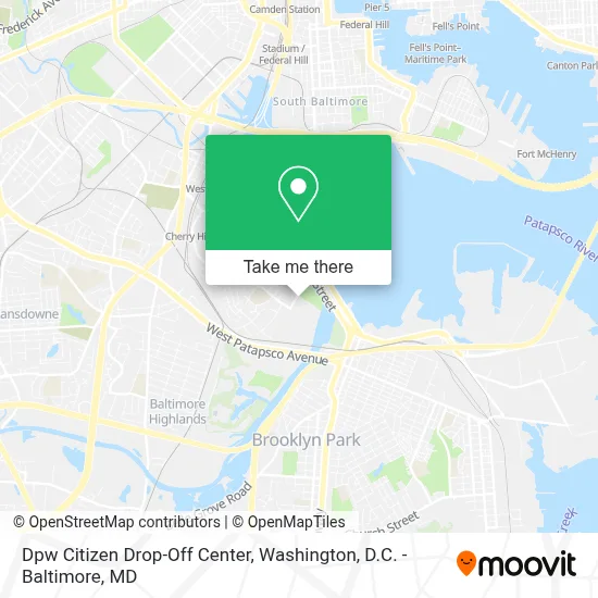 Dpw Citizen Drop-Off Center map