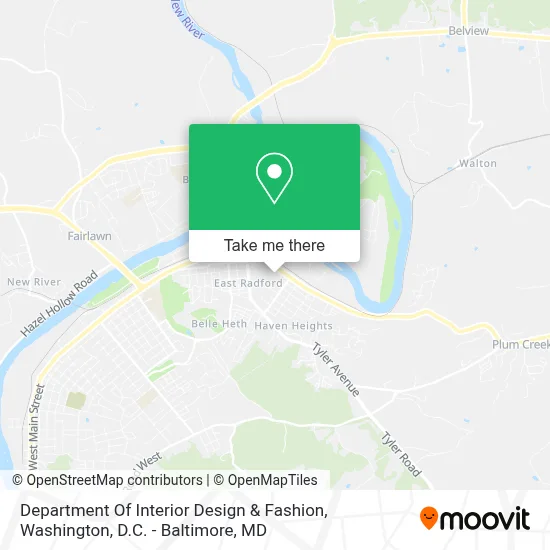 Department Of Interior Design & Fashion map