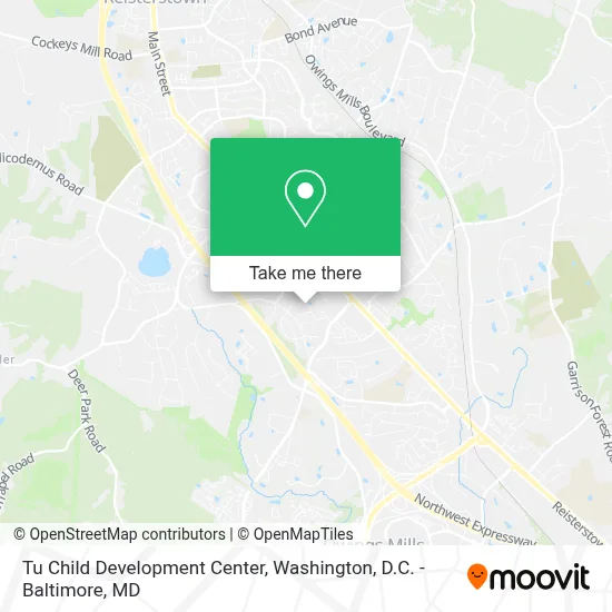 Tu Child Development Center map