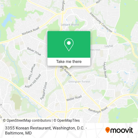 3355 Korean Restaurant map