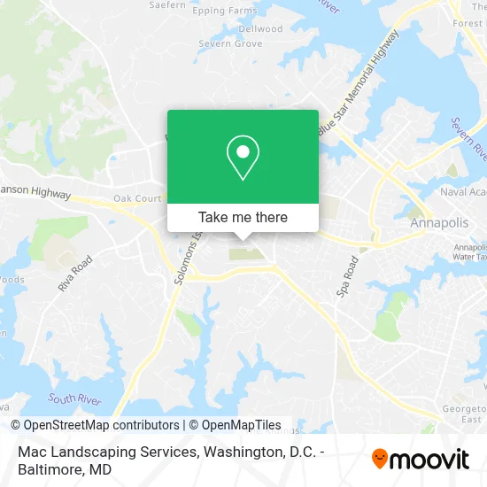 Mac Landscaping Services map