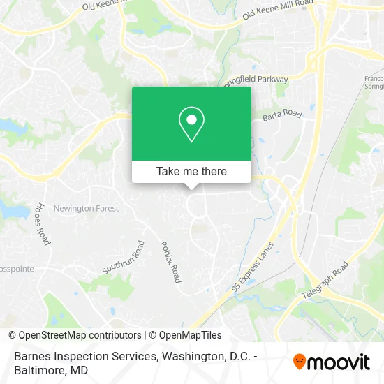 Barnes Inspection Services map