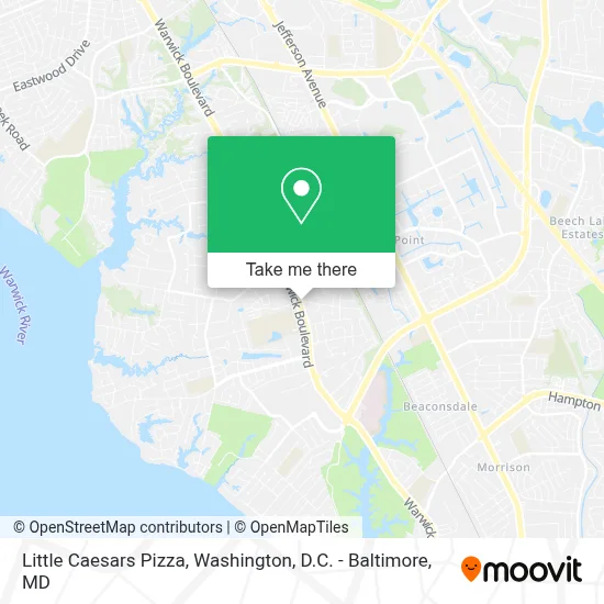 Little Caesars Pizza map