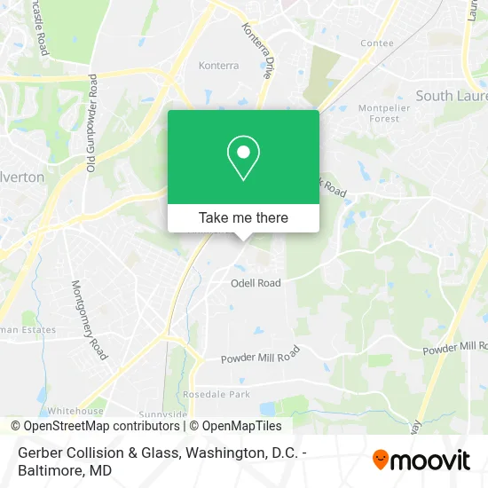 Gerber Collision & Glass map
